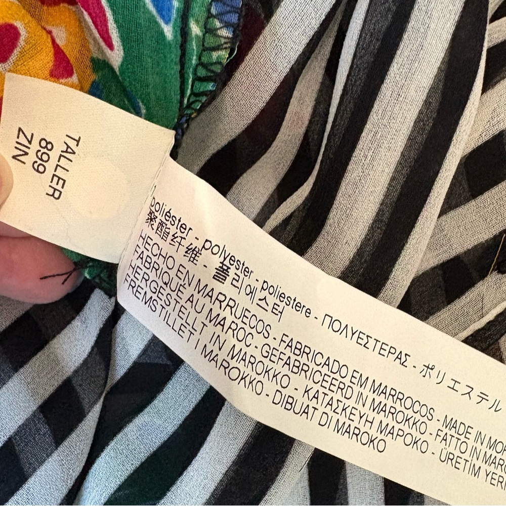 NWT Zara Striped Beach Cover-Up M - Picture 16 of 16